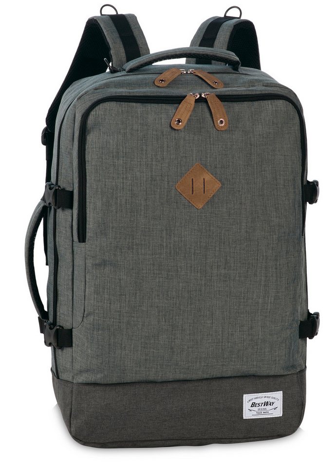 BESTWAY Freizeitrucksack Bestway Reiserucksack Bordgepäck grau von BESTWAY