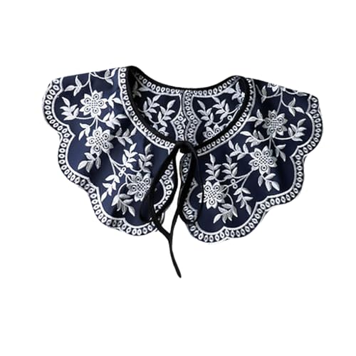 BESTYASH 1stück Retro Fake Collar Mit Stickerei Für Damen Abnehmbarer Krageneinsatz Für Blusen Kleider Und Pullover Elegantes Modeaccessoire Für Vielseitige Outfits von BESTYASH