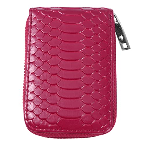 BESTYASH 1 PC Geldbörse Mit Reißverschluss Mehrfache Kartenfächer Eleganter Kartenhalter Für Herren Geldbörse Im Modernen Design Rosenlila von BESTYASH
