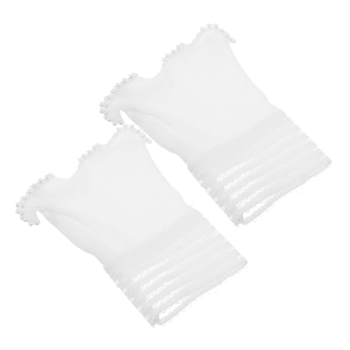 BESTYASH 1paar Abnehmbare Rüschenschlaufen Für Damen Dekorative Handgelenkwärmer Mit Falten Für Hochzeitsfeiern Und Festliche Anlässe Elegantem von BESTYASH