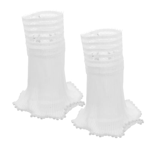 BESTYASH Falsche Ärmel Für Frauen Abnehmbare Rüschen-handgelenkmanschetten Chiffon-handgelenkmanschetten Gerüschte Ärmelmanschetten Falsche Armstulpen Für Hochzeitskleider Und von BESTYASH