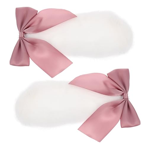 BESTYASH Schöne Schleifen-haarspangen Mit Hasenohren-design Plüsch-haarspangen Für Junge Mädchen Und Mädchen Schöner Haarschmuck Für Mottopartys Und Cosplay von BESTYASH