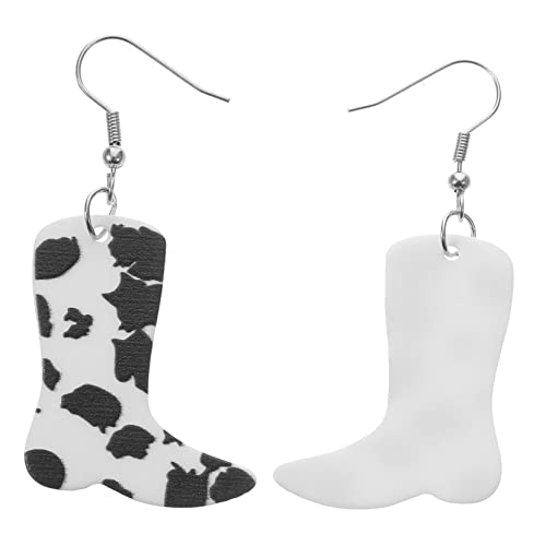 BESTYASH 1 Paar Ohrringe für Frauen Trendige Cow Print Stiefel Ohrringe für Teenager Einzigartige Robuste Stylische Besondere Anlässe nicht Leicht zu Verblassen Brechen von BESTYASH