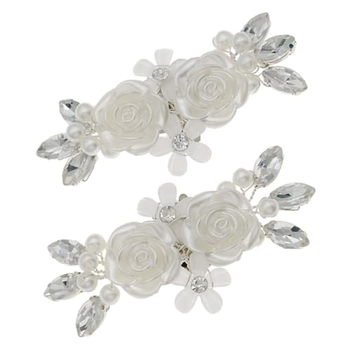 BESTYASH 1 Paar Perlen Blumen Schuh Zubehör Schuh Clips Für Braut Schuh Clips Für Braut Schuh Dekoration Blumen Schuh Clip Schuh Blumen Dekor Schuh Clips Für Hochzeit Abnehmbare von BESTYASH