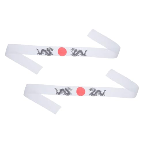 BESTYASH 1paar Japanisches Hachimaki Stirnband Atmungsaktive Und Schweißabsorbierende Kopfbedeckung Für Sport Kochen Und Cosplay Bequem Für Verschiedene Kopfgrößen von BESTYASH