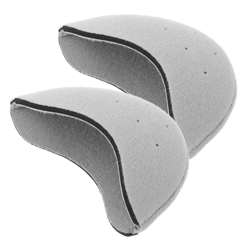 BESTYASH 1 Paar Zehenpolster barfuß Kissen Tipp Ballettpolster Pads Adiletten Damen High Heels Überzüge für die Zehen Abdeckung für Zehen Zehenschutz für Stiefel Tanz-Zehenschutz SBR Grau von BESTYASH