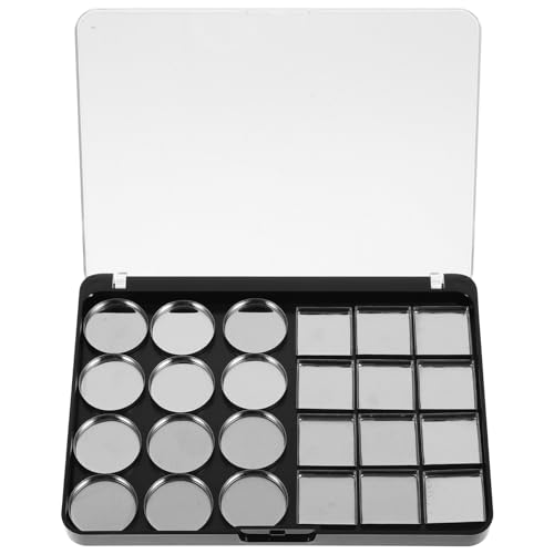 BESTYASH 1 Satz Ablagefach für Lidschatten Palette Mischen leer Lidschatten-Tablett Magnetischer Lidschattenbehälter Schminktablett Lidschattentablett mit Pfannen wie von BESTYASH