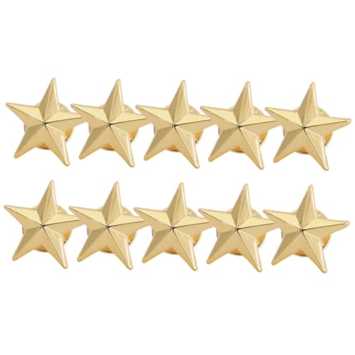 BESTYASH 10stücke Pentagramm Badges Metallbroschen Fünfzackige Stern Pins Für Taschen Gürtel Handtaschen Langlebig Farbtreu Für Persönliche Anlässe BESTYASH 10stücke Pentagramm Badges Metallbroschen Fünfzackige Stern Pins Für Taschen Gürtel Handtaschen Langlebig Farbtreu Für Persönliche Anlässe von BESTYASH
