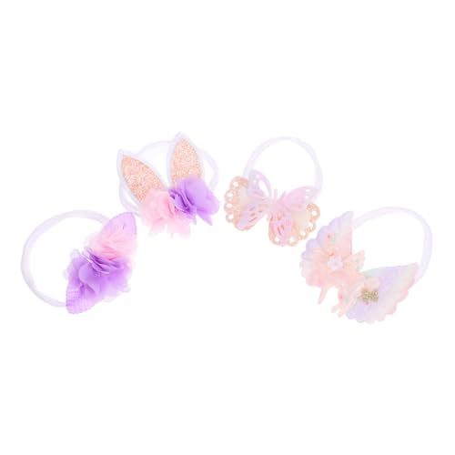 BESTYASH 1 Satz Haarband Flügel Stirnband Hasenschwanz Hasenkostüm Für Erwachsene Hasenohren Kostümzubehör Für Hasen Hase Plüsch Ohren Kostüm Kleine Hasenohren Stirnband Hase Stoff von BESTYASH