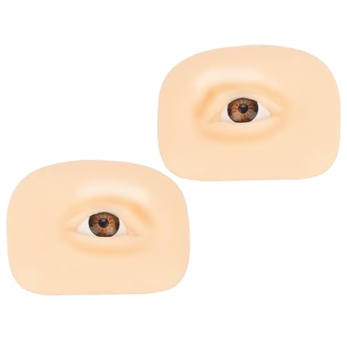 BESTYASH 1 Satz Makeup Übungsbrett aus Silikon Wiederverwendbare Haut für Make Up Training für Anfänger Hautähnliches Material Vielseitig Einsetzbar für Lidschatten Augenbrauen und Eyeliner von BESTYASH