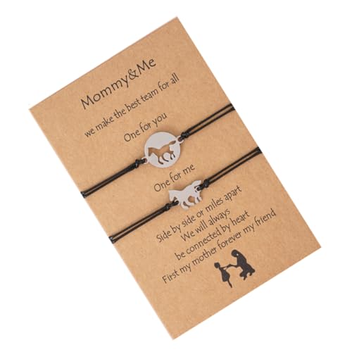 BESTYASH 1 Satz Mutter Armband Handgefertigte Verbindungsarmbänder Muttertag Stilvoller Schmuck für Frauen Hochwertige Robuste Materialien von BESTYASH