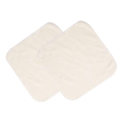 BESTYASH 1 Satz Peeling-gesichtswäscher Waschlappen Waschen Make -up -entfernerhandtücher Sauber Handtuch Baumwolle Gesichtsreinigungstücher Gesichtsreinigungstuch Bambusfaser Beige 2 Stück von BESTYASH