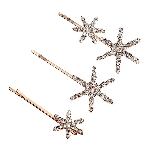 BESTYASH 1 Satz Sternförmige Haarklammern Set Glitzer Rhinestones Dekorative Haarspangen für Hochzeiten Partys und Festliche Anlässe für Damen und Bräute von BESTYASH