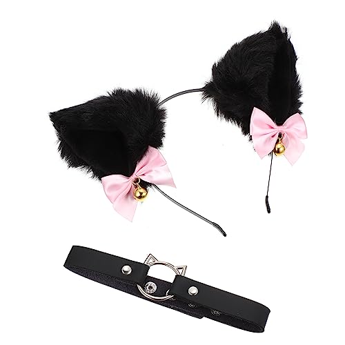 BESTYASH 1satz Furry Hairband Cosplay Mit Katzenohren Und Süßem Halsband Für Rollenspiele Und Kostümpartys Für Halloween Und Besondere Anlässe von BESTYASH