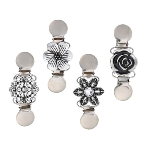 BESTYASH 4 Stücke Vintage Antike Schal Schal Clips Brosche Clip Für Herbst Pullover Retro Clip Brosche Decor von BESTYASH