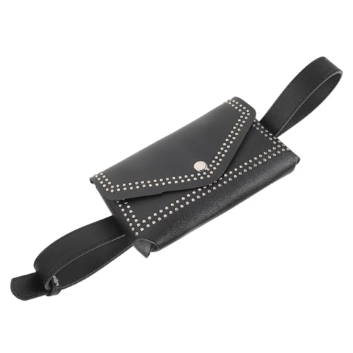 BESTYASH Punk-gürtel-Tasche Für Damen Verstellbare Bauchtasche Im Lässigen Stil Für Kleider Röcke Und Kleine Gegenstände Einzigartige Designertasche Mit Nieten- von BESTYASH