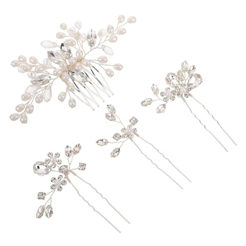 BESTYASH Haarkamm Für Braut Hochzeit Mit Haarnadeln Blumenkamm Haarschmuck Für Frauen Accessoires Hochzeit Vintage Design Für Formelle Anlässe von BESTYASH