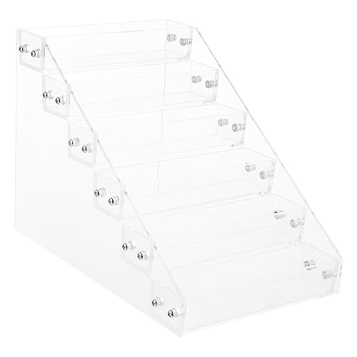 BESTYASH Acryl Nagellackregal 6-stöckig Wiederverwendbarer Maniküre Organizer Transparenter Nagelwerkzeug Displayständer Für Kosmetik Und Make up von BESTYASH