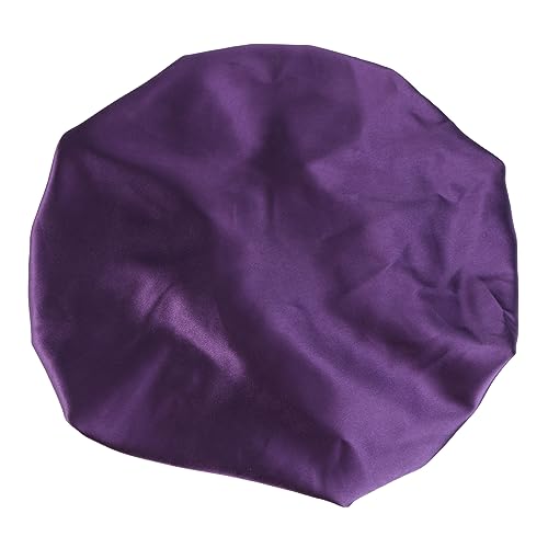 BESTYASH 1 Stück Duschzubehör für Schichten Nachthaube aus Satin Frauen lockig Und doppelt Lockige haare Spitze schlafhaube frauen baden Damen Badekappe Damen Duschhaube Bademütze Die Seide von BESTYASH