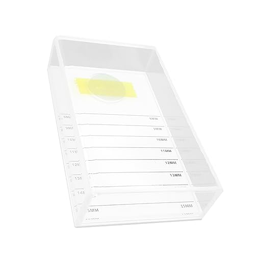 BESTYASH 1 Stück Eyelash Organizer Box aus Wimpern Aufbewahrungset mit Gutem Verschluss für Professionelle Schönheitssalons und Persönlichen Gebrauch Leicht und Tragbar Transparent und von BESTYASH