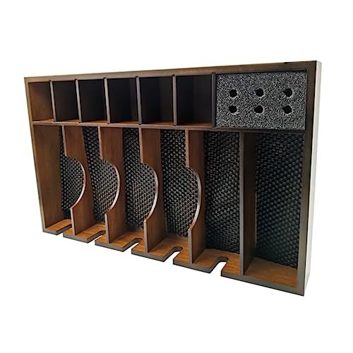 BESTYASH 1 Stück Haarschneider Aufbewahrungsbox aus Holz Praktischer Organizer für Friseure Rutschfester Halter für Haarschneidemaschinen Professionelles Friseurwerkzeug Robust und von BESTYASH