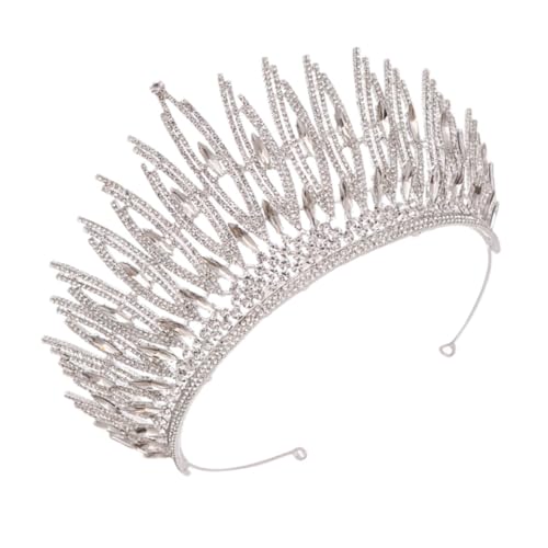 BESTYASH 1 Stück Kopfschmuck Für Die Braut Silberne Kopfstück Krone Tiaras Tiara Für Frauen Hochzeit Bachelorette-braut Haarschmuck Für Die Braut Party Braut- Braut Kopfbedeckung BESTYASH 1 Stück Kopfschmuck Für Die Braut Silberne Kopfstück Krone Tiaras Tiara Für Frauen Hochzeit Bachelorette-braut Haarschmuck Für Die Braut Party Braut- Braut Kopfbedeckung von BESTYASH