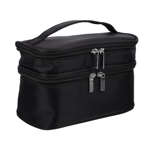 BESTYASH 1 Stück Kosmetiktasche Damen Dual Layer Toiletry Bag für Make Up und Pflegeprodukte Aufbewahrungstasche für Reisen von BESTYASH