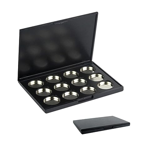 BESTYASH 1 Stück Leerer Magnetischer Kosmetik Organizer für Lidschatten Praktische und Make Up Palette Schwarz für Blush Puder und Foundation von BESTYASH