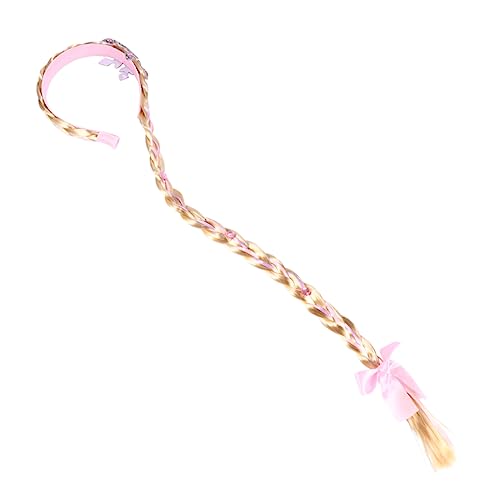 BESTYASH Geflochtene Perücke Für Mädchen Cosplay Lange Haare Perücken Anziehperücke Mit Stirnband Aus Dekorativ Und Leicht Auszuziehend von BESTYASH
