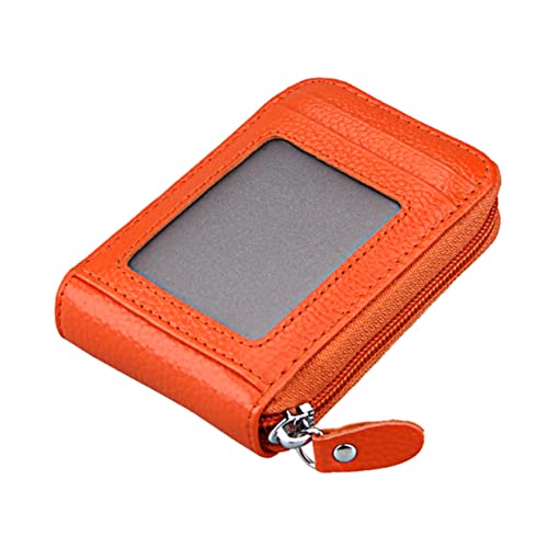 BESTYASH 1 Stück RFID-kartenpaket Gegen Diebstahl Geldbeutel Kartenhülle Handtaschen Frauen Kartenhalter Damen Kartenbeutel Wechseln Karten-Organizer-kartenetui Kartenetuis Für Damen Orange von BESTYASH