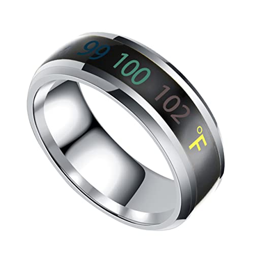 BESTYASH 1 Stück Sensibler Paarring Mondsteinringe Stapelstern Einstellbar Smaragd Mehrere Paare Anzeige Männer Goldkette Besonderer Schmuck Kartusche Silber Zappeln Hochzeit Edelstahl von BESTYASH