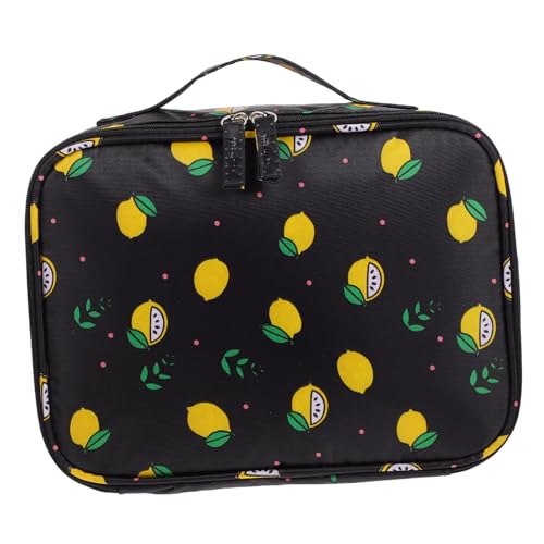 BESTYASH 1 Stück wasserdichte Kosmetiktasche für Damen Handgefertigte Make Up mit Aufhängemöglichkeit für Reisen Business und Design Vielseitig Einsetzbar Schwarz von BESTYASH