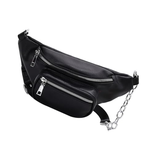 BESTYASH Stilvolle Sling Bag für Damen Modische Schultertasche Aus Pu-Leder Crossbody-Handtasche Kettengeldbörse Bequeme Passform Doppeltaschen-Design von BESTYASH