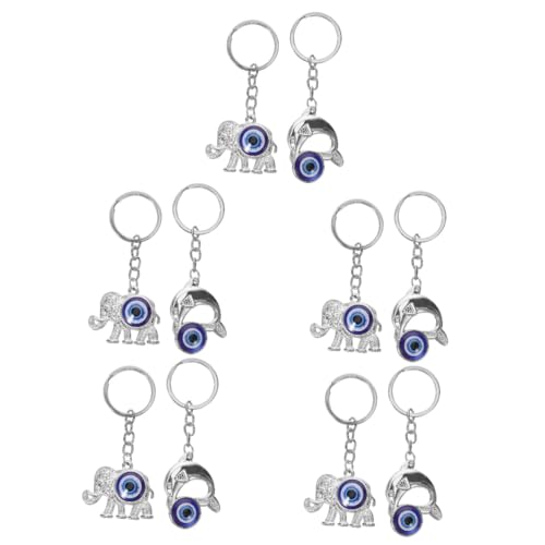 BESTYASH 10 STK Schlüsselanhänger-geldbörse Taschenschlüsselanhänger Anhänger Für Die Dekoration Hängender Anhänger in Tierform Schlüsselanhänger Mit Bösem Blick Für Frauen Harz von BESTYASH
