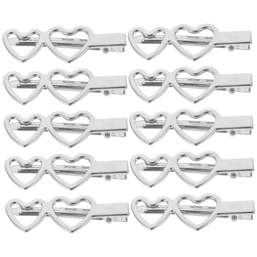 BESTYASH 10stücke Metall Herz Haarspangen Damen Haarnadeln Mädchen Haar Accessoires Clip Zubehör von BESTYASH