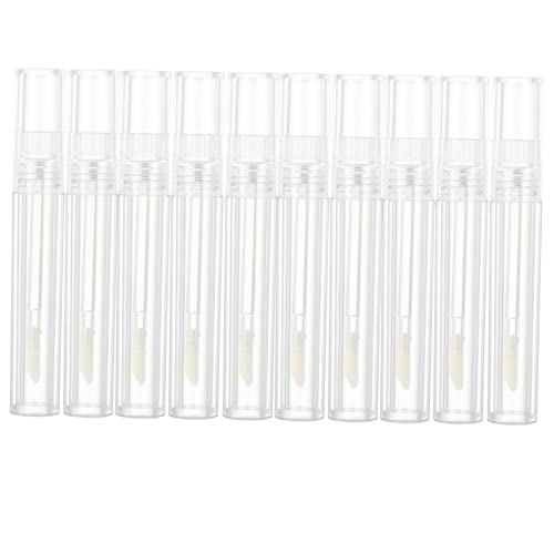 BESTYASH 10 Stück Lipgloss Röhrchen Leere Lip Color Behälter für DIY Kosmetik Transparent aus Abs für Lippenpflege und Kreative Projekte von BESTYASH