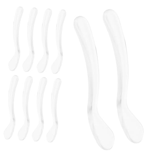 BESTYASH 10 Stück Maskenstab -Creme -Löffel Hautpflege Gesicht Cremespatel Gelee-Spatel Mini-Make-up-Löffel Lotion Scooper Spatel Mini -Make -up Spatel Make-up-Cremeschaufel p.s von BESTYASH
