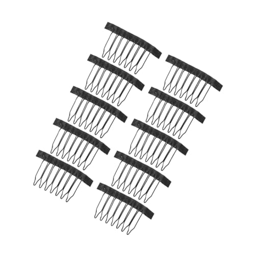 BESTYASH 10 Stück Perückennetzkappe Haarspangen Für Frauen Haarnadel Haarschmuck Für Frauen Haarspangen Für Mädchen Styling Bobby Dickes Haar Schnappclips Zahn von BESTYASH