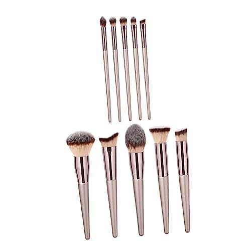 BESTYASH 10 Stück Teiliges Makeup Pinselset Professionelle Kosmetikpinsel für Foundation Concealer und Lidschatten Hochwertige Langlebige Nylonhaare für Perfektes Make Up Finish von BESTYASH
