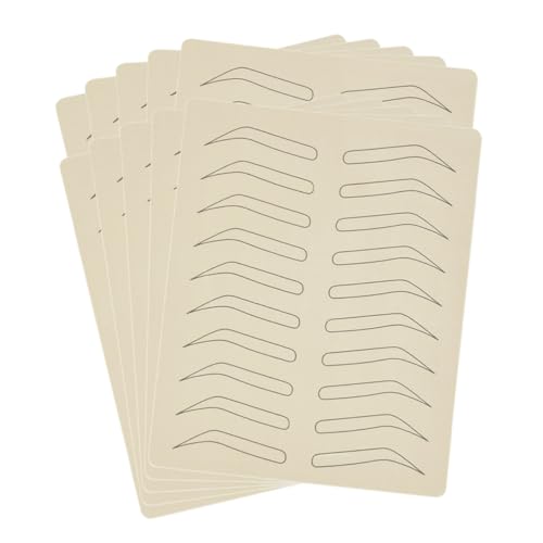 BESTYASH 10 Stück Teiliges Silikon Übungshaut für Augenbrauen Tattoos Praktische Trainingshaut für Microblading und Eyeliner für Anfänger und Profis von BESTYASH