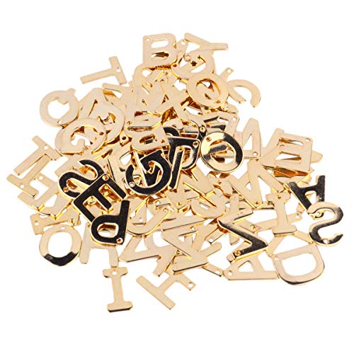 BESTYASH 100stücke Kreative Buchstaben Hängende Ornamente Edelstahl Buchstabendekorationen Modisch Anhänger Schöner Brief Schmuck Hängende Anhänger von BESTYASH