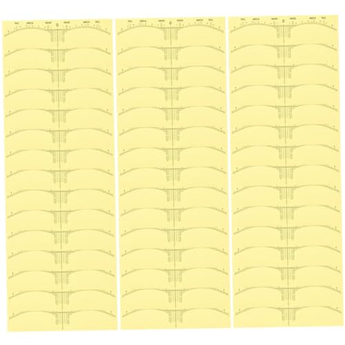 BESTYASH 100 Stück Einweg Aufkleber Augenbrauen Formwerkzeug Formgebung Der Augenbrauenschablone Klebeband Augenbrauen Werkzeuge Zur Messung Praktische Augenbrauen Werkzeuge von BESTYASH