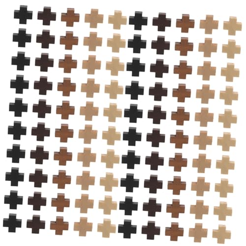 BESTYASH 100 Stück Holzkreuz Anhänger im Antiken Stil Mini Kreuzcharms für Diy Schmuckherstellung Armbänder Bastelprojekte Langlebigem Holz Gefertigt für Kreative Handarbeiten von BESTYASH