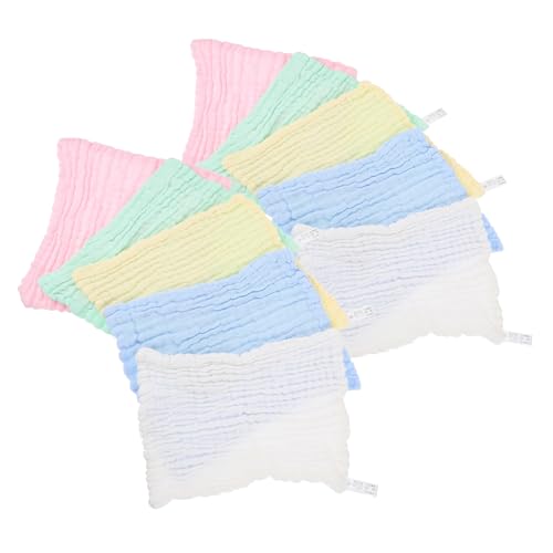 BESTYASH 10Stücke Mehrzweck Waschlappen aus Saugfähige Bequeme Handtücher für Gesichtspflege und Reisen Verschiedenen Farben von BESTYASH
