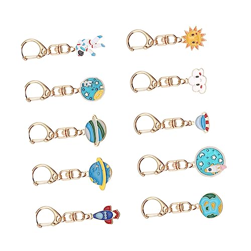 BESTYASH 10stücke Teiliges Planet Astronaut Schlüsselanhänger Kreative Schlüsselringe Langlebige Taschen-Accessoires Dekoration Für Schlüssel Taschen Rucksäcke Gemischte Muster BESTYASH 10stücke Teiliges Planet Astronaut Schlüsselanhänger Kreative Schlüsselringe Langlebige Taschen-Accessoires Dekoration Für Schlüssel Taschen Rucksäcke Gemischte Muster von BESTYASH