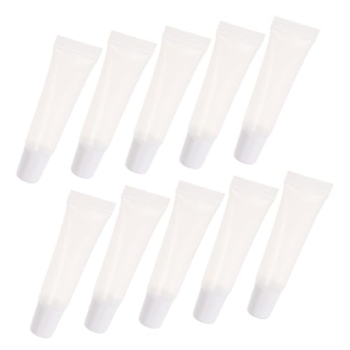 BESTYASH 10stücke Leere Lipglosstube Nachfüllbar Lippenstift Lagerung Rohre DIY Lip Gloss Tuben Sub Flaschen Mit Ersatzverschluss Für Reisen Und Make-up von BESTYASH