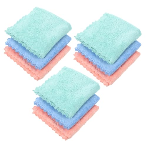 BESTYASH 10stücke Teiliges Mikrofaser Weiche Saugfähige Gesichtsreinigungstücher in Gemischten Farben Für Damen Wiederverwendbar Und Maschinenwaschbar von BESTYASH