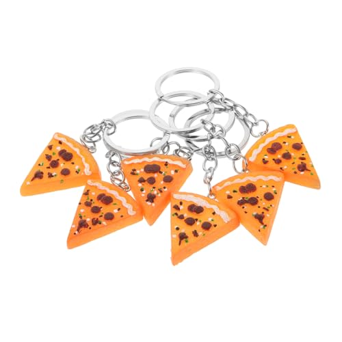 BESTYASH 12 Stk Schlüsselanhänger aus Harz Pizza-Schlüsselanhänger Mini-Food- Pizza Party bescherung weihnachten geldgeschenke weihnachten Lebensmittel- von BESTYASH