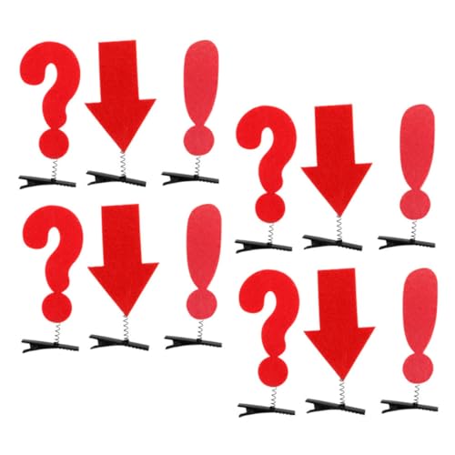 BESTYASH 12 Stück Foto -Haarclip geformt Rave wehe seidig markieren klein Clips Haarnadel Kawaii-Haarspangen Haarzubehör Haardekoration für Mädchen Haarklammer Haarspangen-Symbol Eisen rot von BESTYASH