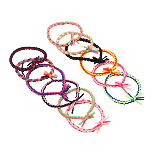 BESTYASH 12stücke Elastische Haarbänder Für Frauen Verstellbare Haargummis Dehnbar Und Elastisch Ohne Haardellen Für Yoga Laufen Und Sport Robust Und Langlebig von BESTYASH